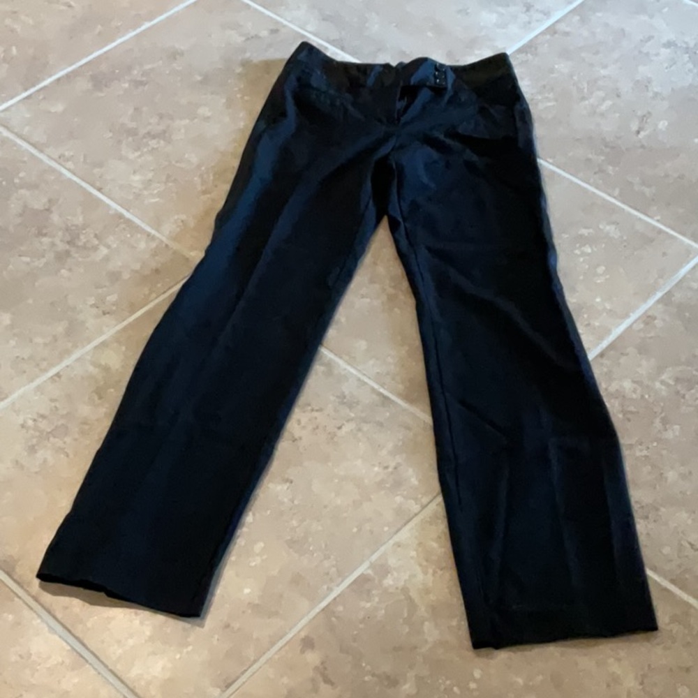 BCBGMAXAZRIA side tuxedo stripe pants, black, size 4